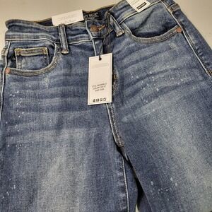 Judy‎ Blue Women's Size 0/24 26x30 Boyfriend Fit Distressed Denim Blue Jeans NWT